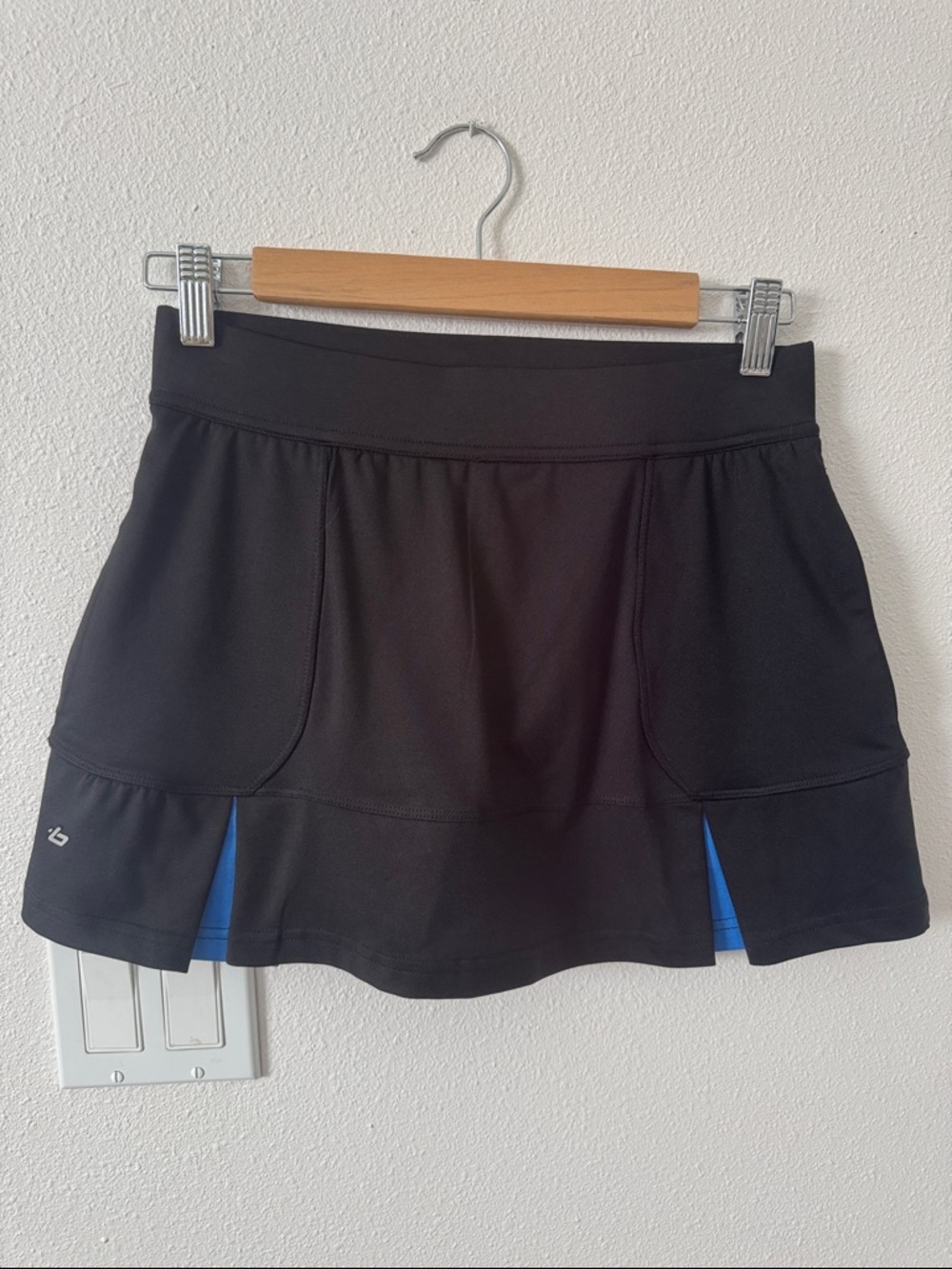 Bollé Black Athletic Skort with Blue Insets and Shorts